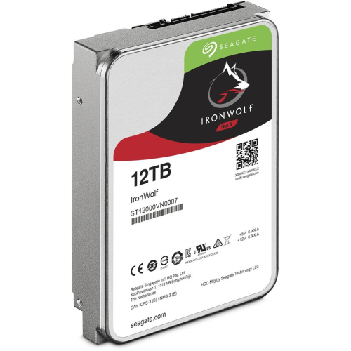 Жесткий диск Seagate 12TB Ironwolf (ST12000VN0008 ) {SATA 6.0Gb/s, 7200 rpm, 256mb buffer, 3.5",для NAS}